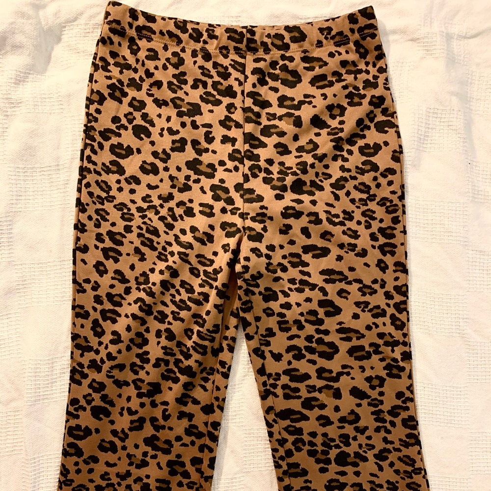 Forever 21 leopard print spandex pants